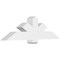Ekena Millwork Kennewick Architectural Grade PVC Gable Bracket, 60"W x 17 1/2"H x 6"D x 6"F, 7/12 Pitch GBP060X18X0606KEN00 - alternate 1